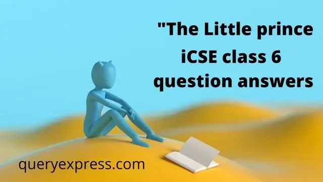 Little prince class 6 question answer