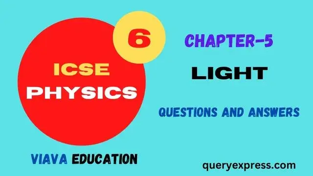 Icse physics class 6 Viva education solutions