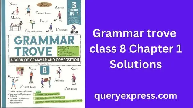 Grammar trove class 8 Chapter 1 Solutions