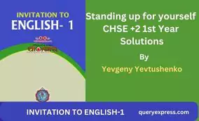 Standing up for yourself CHSE +2 1st Year Solutions