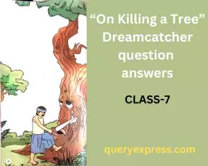 On Killing a Tree Dreamcatcher question answers
