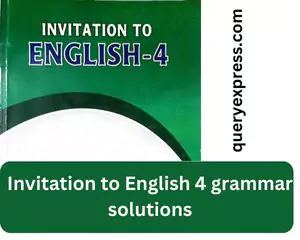 Invitation to English 4 grammar solutions