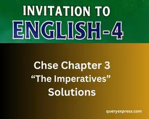 Invitation to English 4 Chapter 5 the Imperative Solution
