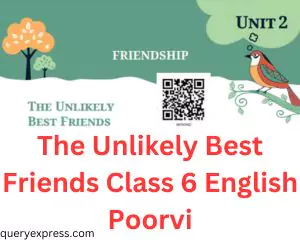 The Unlikely Best Friends Class 6 English Poorvi